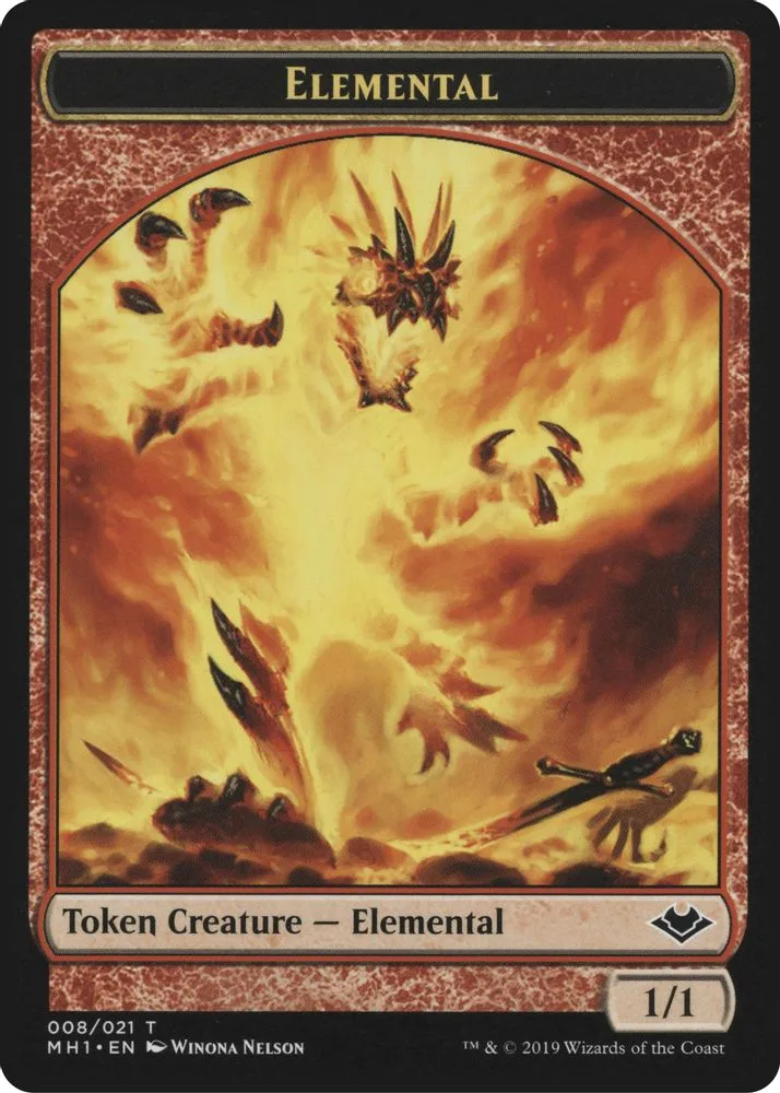 Elemental // Emblem - Serra the Benevolent Double-Sided Token