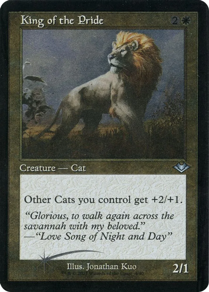 King of the Pride (Retro Frame · Foil Etched)