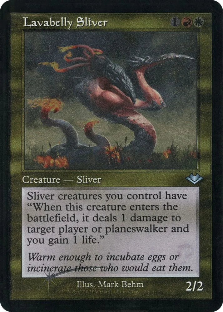 Lavabelly Sliver (Retro Frame · Foil Etched)