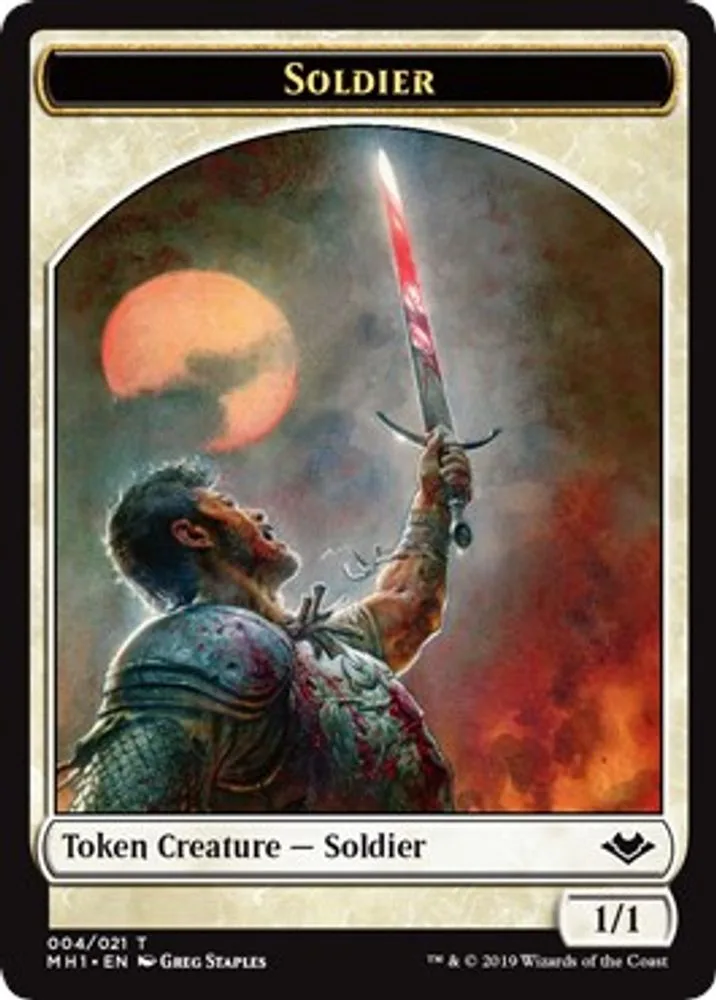 Soldier // Construct Double-Sided Token