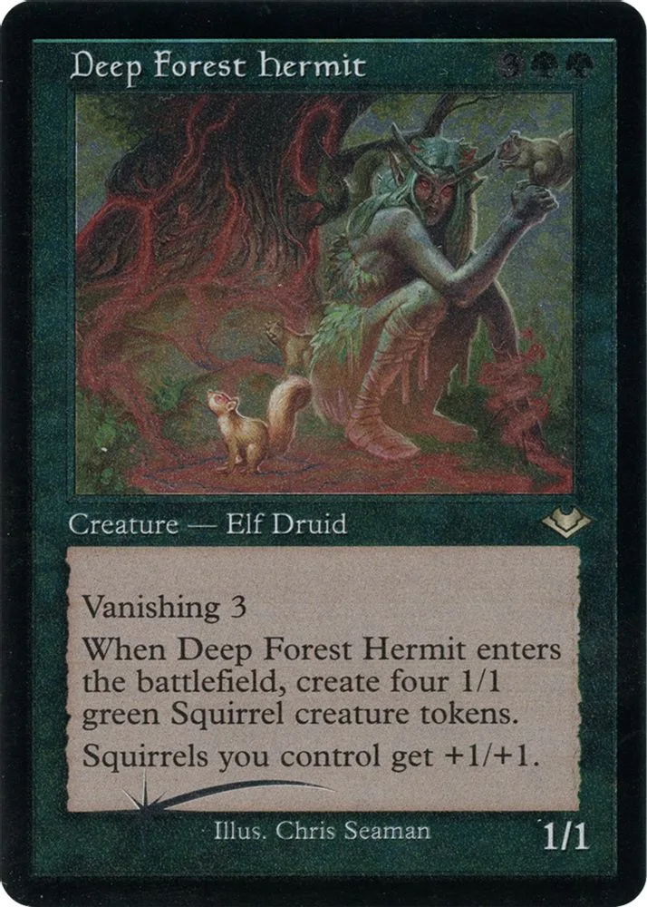 Deep Forest Hermit (Retro Frame · Foil Etched)