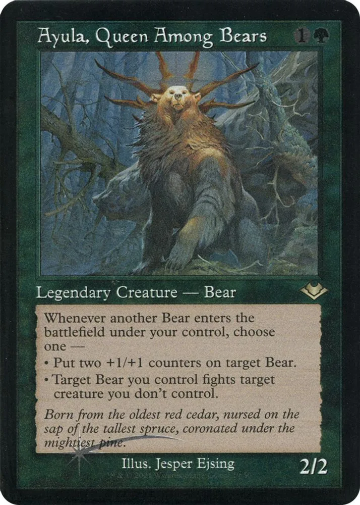Ayula, Queen Among Bears (Retro Frame · Foil Etched)