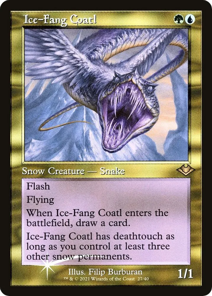 Ice-Fang Coatl (Retro Frame)