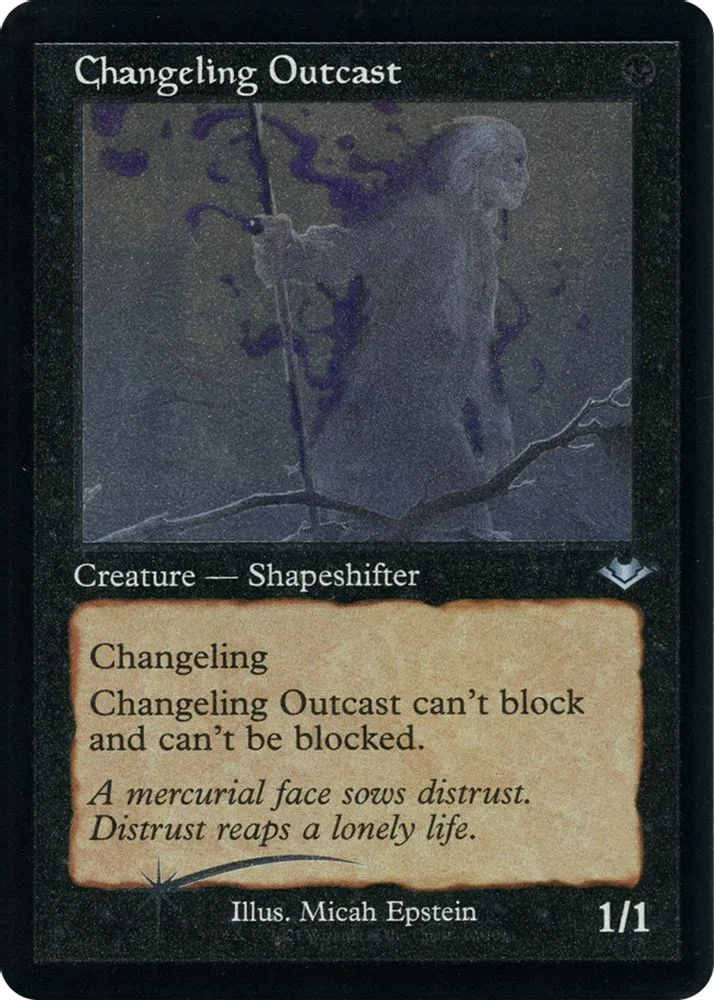 Changeling Outcast (Retro Frame · Foil Etched)