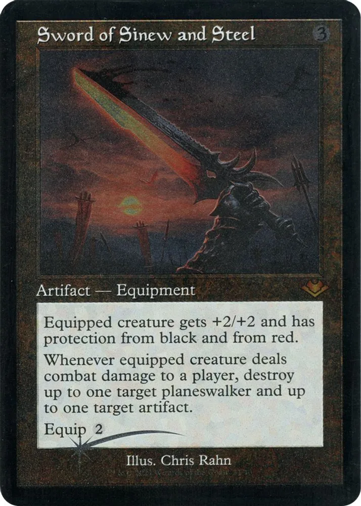Sword of Sinew and Steel (Retro Frame · Foil Etched)