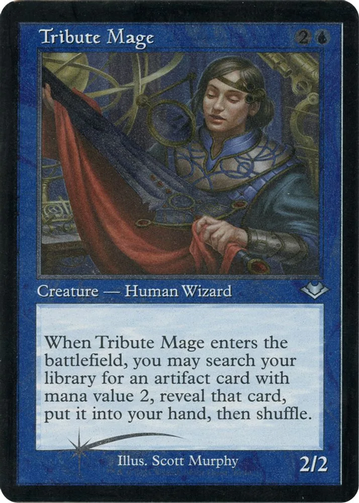 Tribute Mage (Retro Frame · Foil Etched)