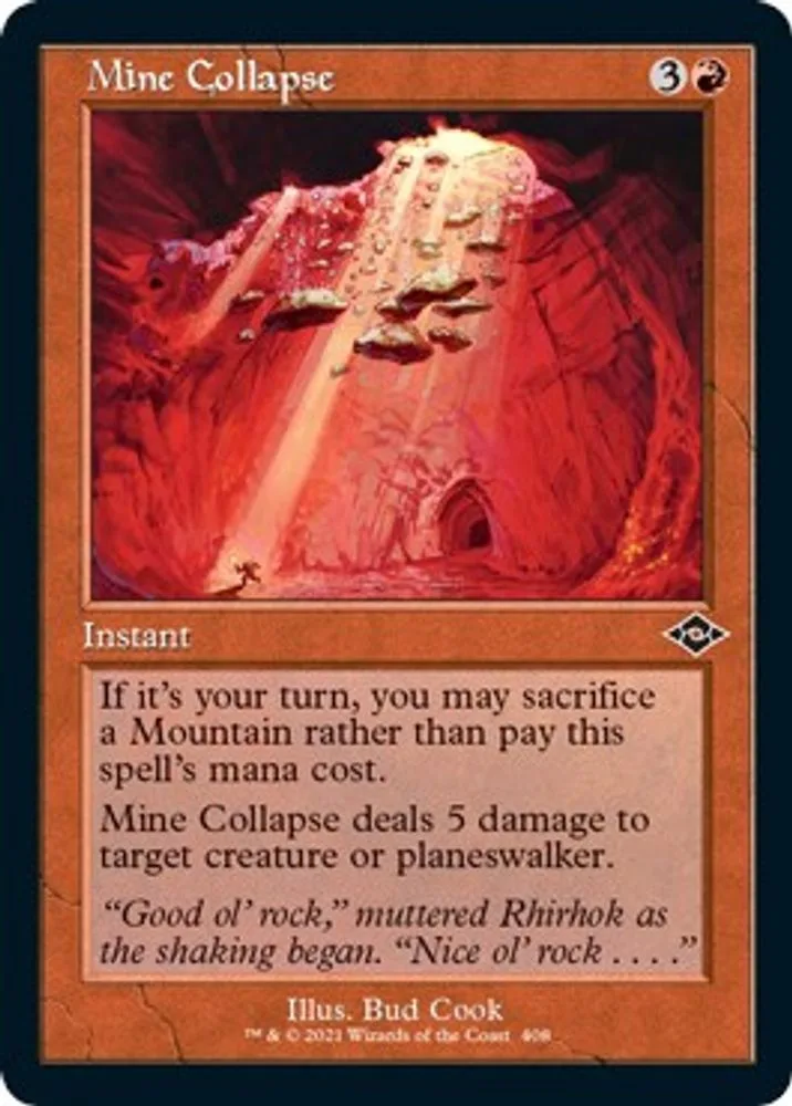 Mine Collapse (Retro Frame · Foil Etched)