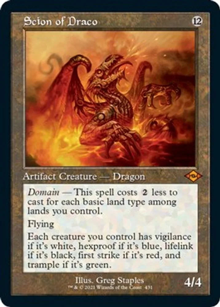 Scion of Draco (Retro Frame · Foil Etched)