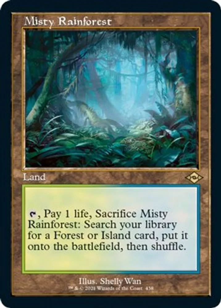 Misty Rainforest (Retro Frame · Foil Etched)