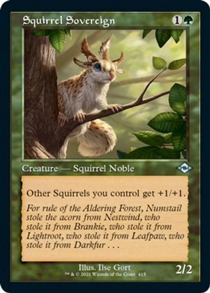 Squirrel Sovereign (Retro Frame · Foil Etched)