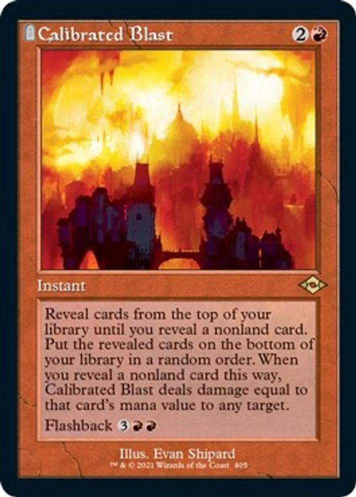 Calibrated Blast (Retro Frame · Foil Etched)