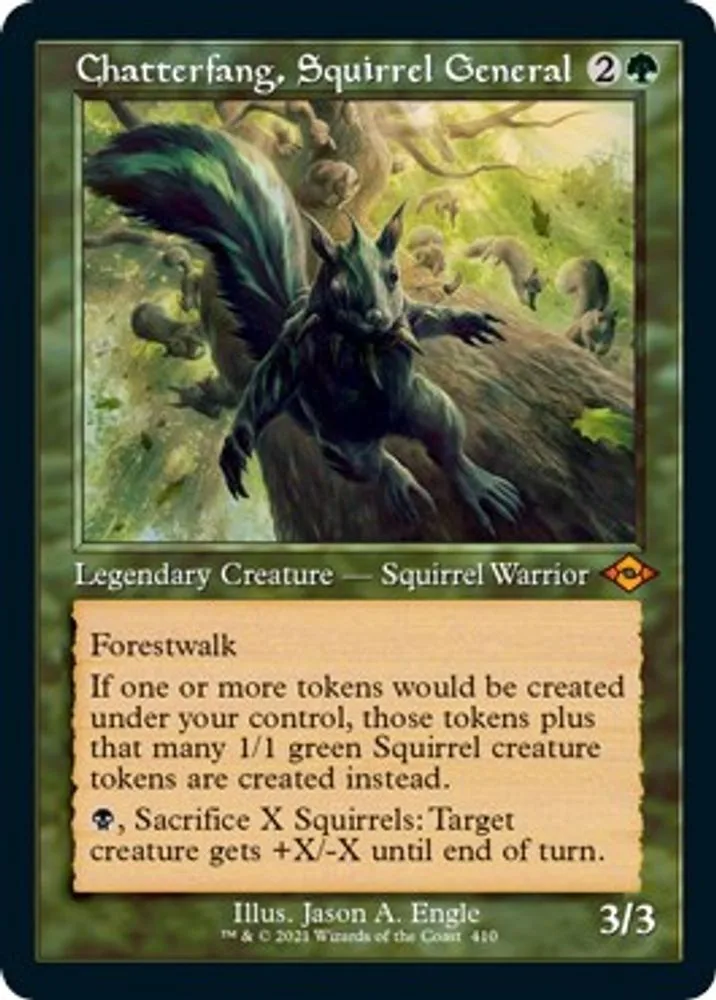 Chatterfang, Squirrel General (Retro Frame · Foil Etched)