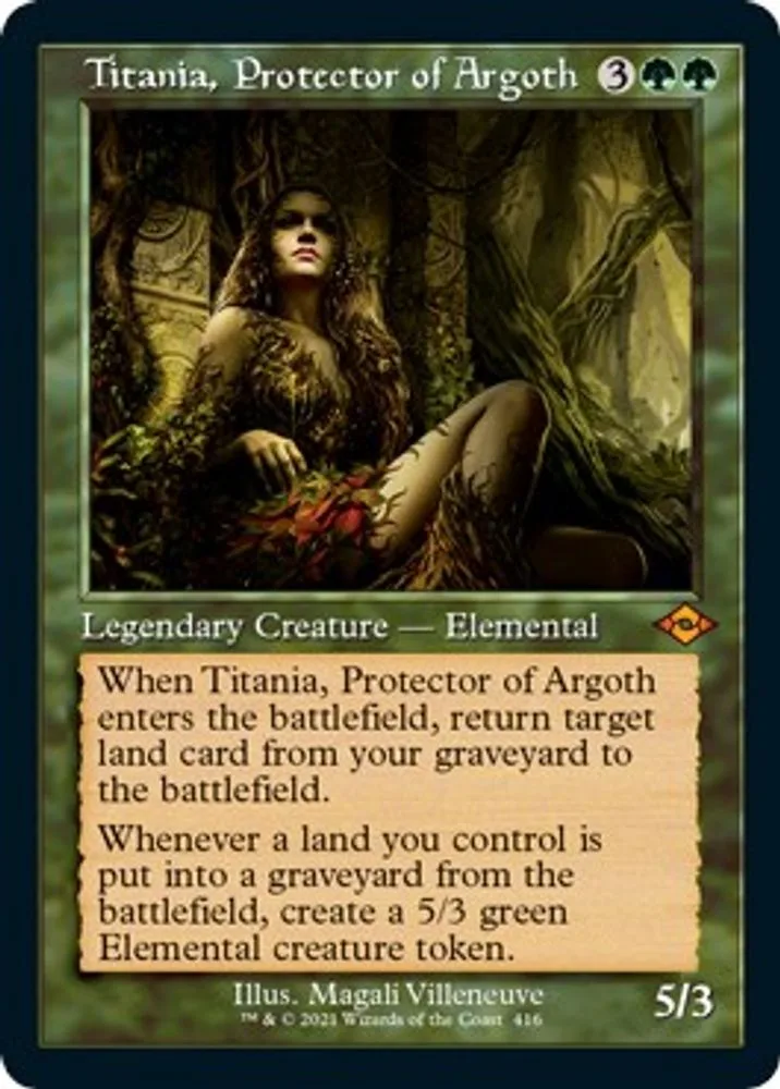 Titania, Protector of Argoth (Retro Frame · Foil Etched)
