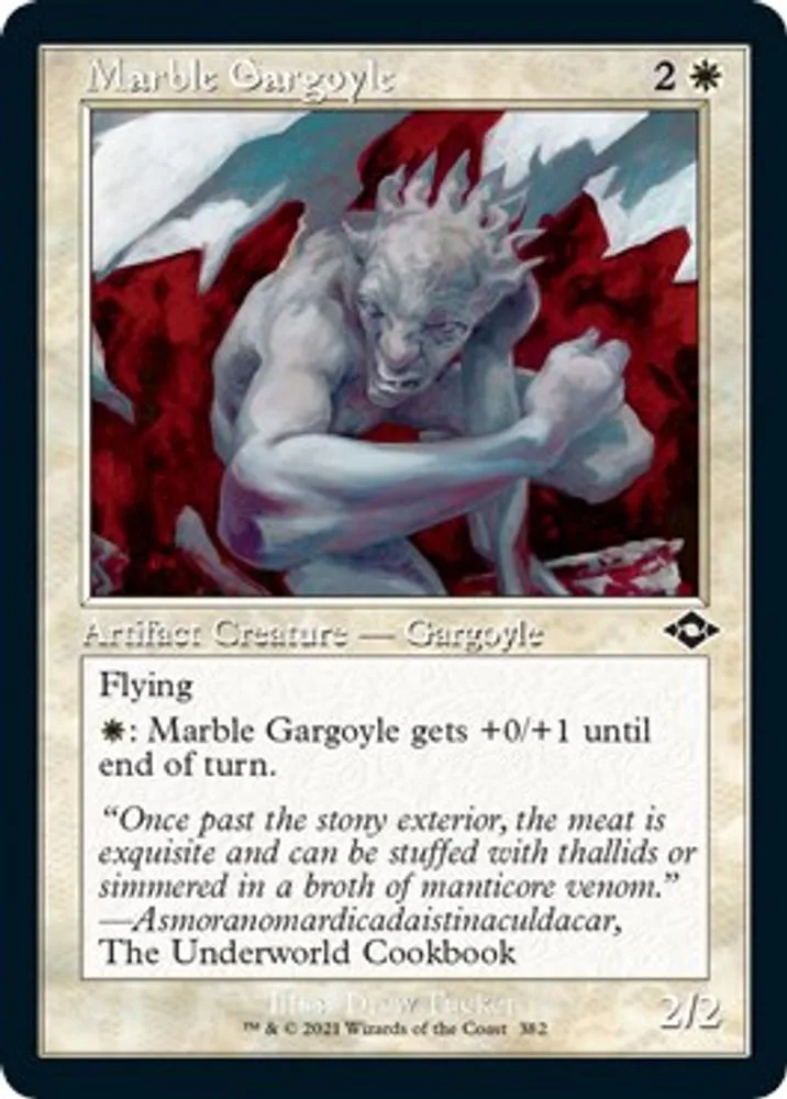 Marble Gargoyle (Retro Frame · Foil Etched)
