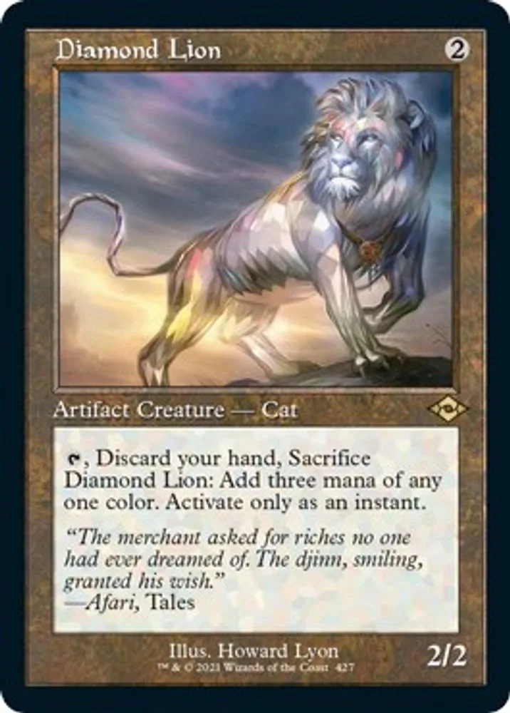 Diamond Lion (Retro Frame · Foil Etched)