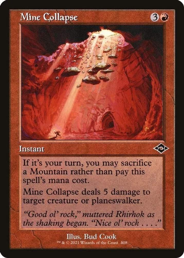 Mine Collapse (Retro Frame)