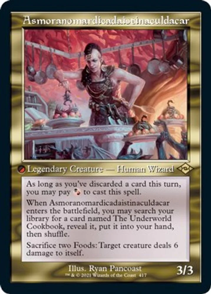 Asmoranomardicadaistinaculdacar (Retro Frame · Foil Etched)