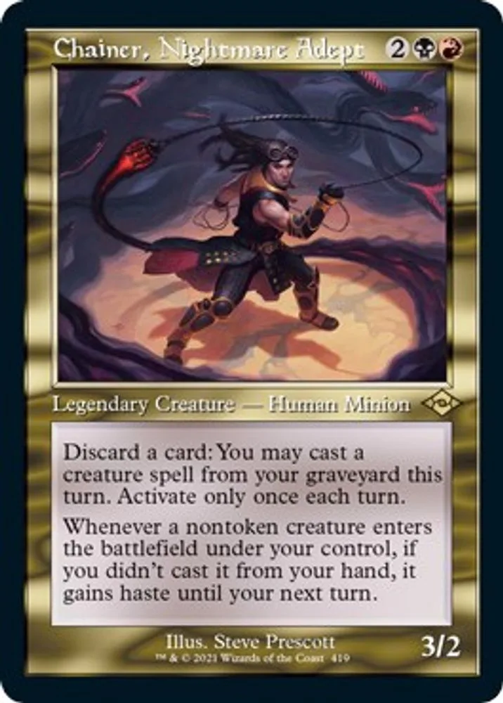 Chainer, Nightmare Adept (Retro Frame · Foil Etched)