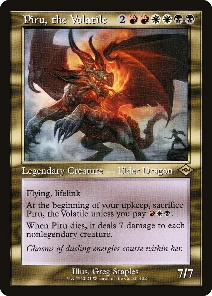Piru, the Volatile (Retro Frame)