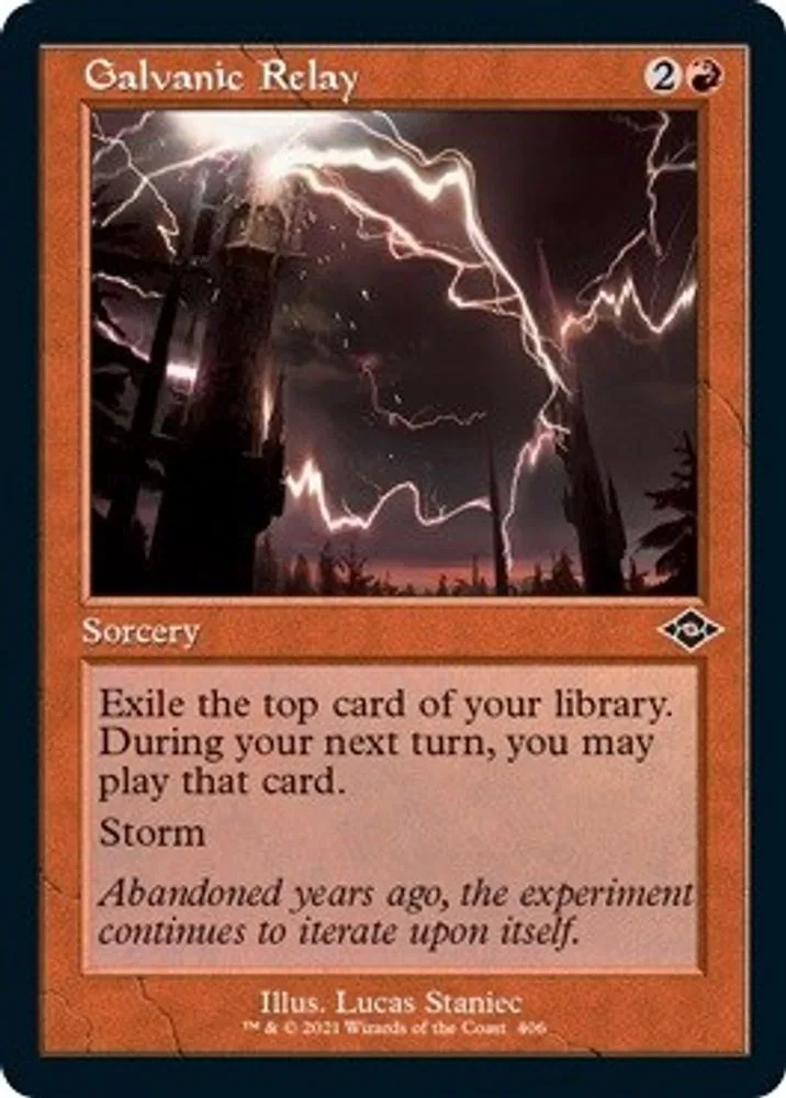 Galvanic Relay (Retro Frame · Foil Etched)