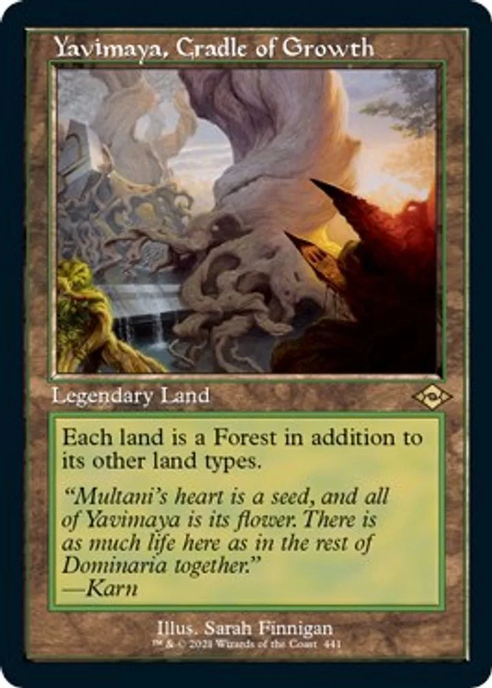 Yavimaya, Cradle of Growth (Retro Frame · Foil Etched)