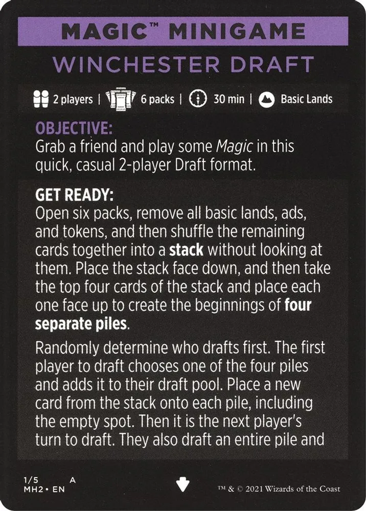 Magic Minigame: Winchester Draft (Magic Minigame: Winchester Draft)