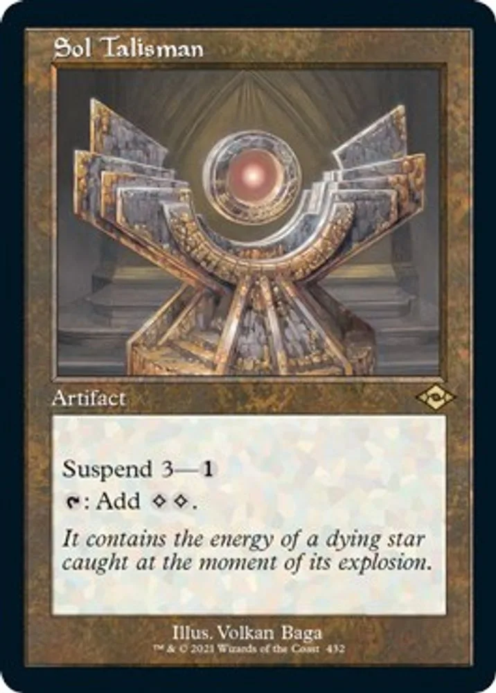 Sol Talisman (Retro Frame · Foil Etched)