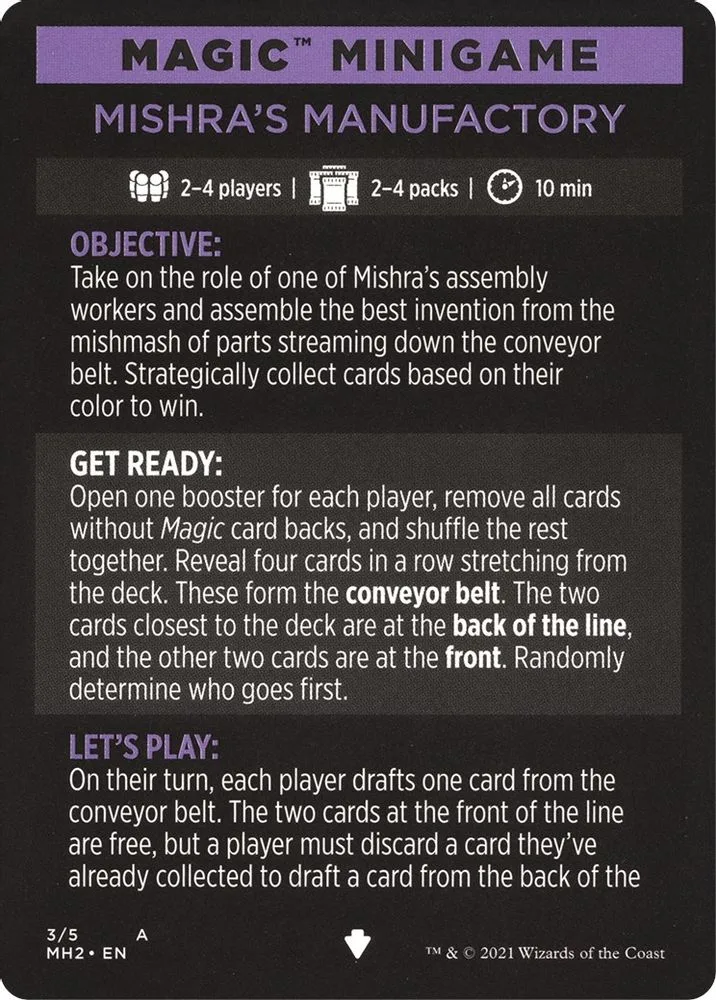 Magic Minigame: Mishra's Manufactory (Magic Minigame: Mishra's Manufactory)