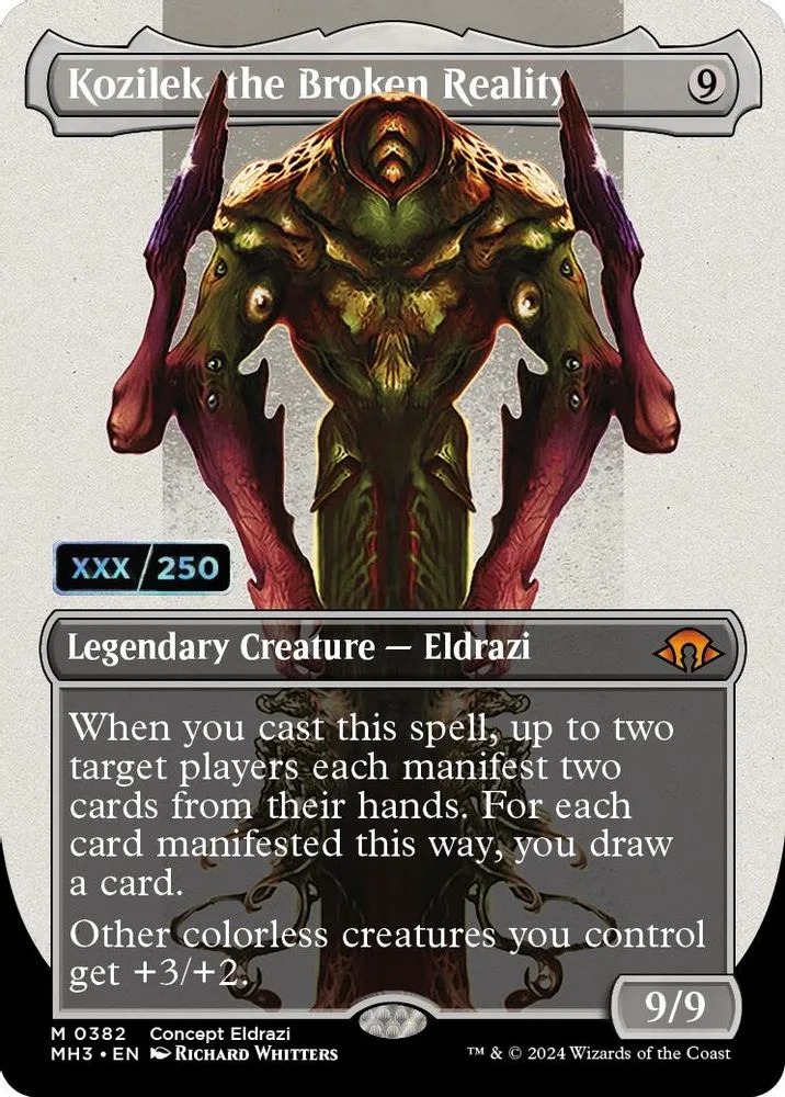 Kozilek, the Broken Reality (Borderless · Serial Numbered)