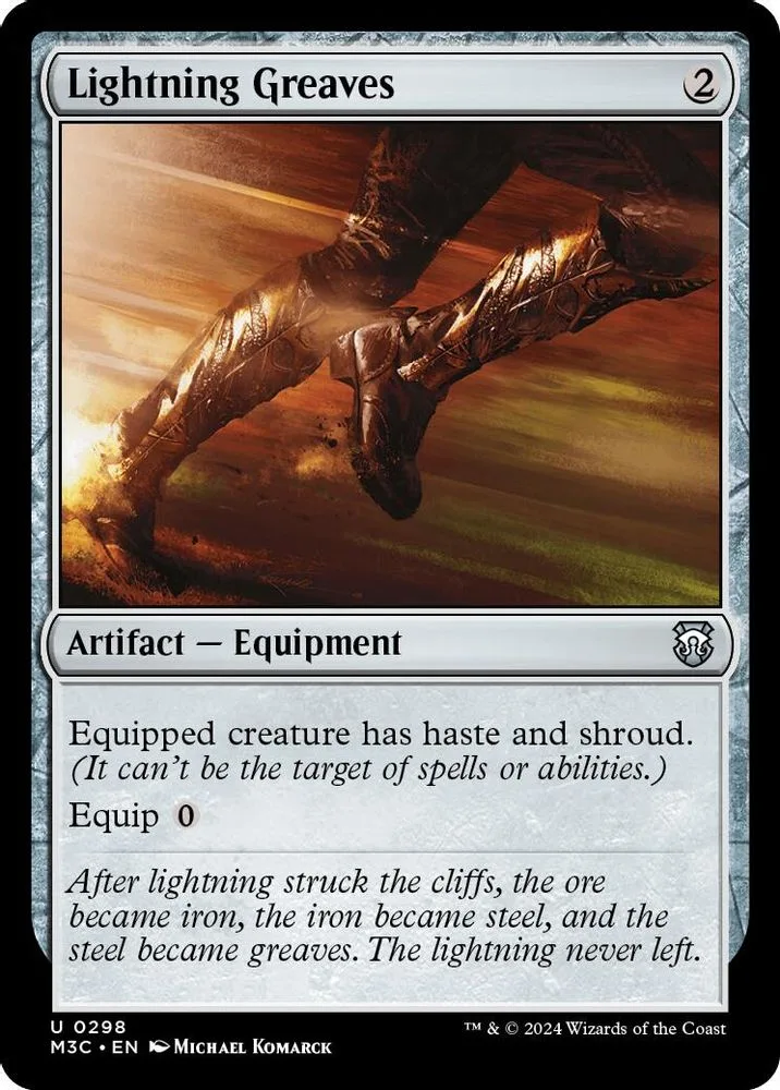 Lightning Greaves (Ripple Foil)