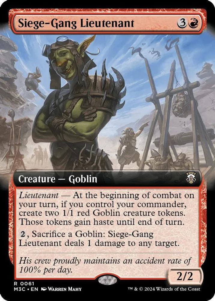 Siege-Gang Lieutenant (Extended Art · Ripple Foil)