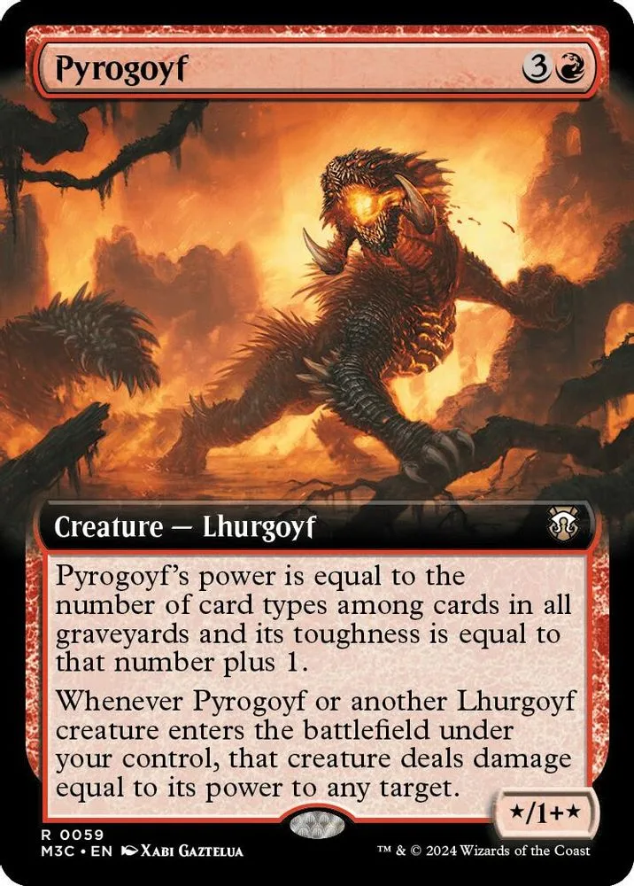 Pyrogoyf (Extended Art · Ripple Foil)
