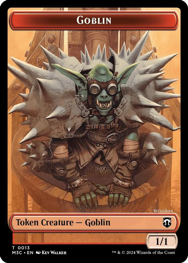 Goblin (Ripple Foil) // Tarmogoyf Double-Sided Token