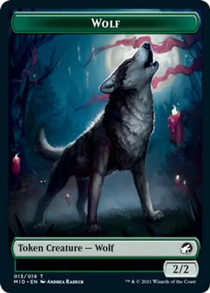 Wolf // Vampire Double-Sided Token