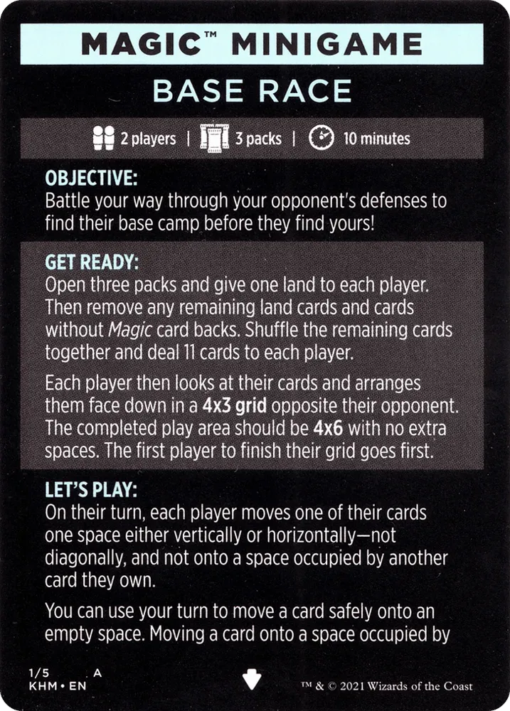 Base Race // Base Race (cont'd)