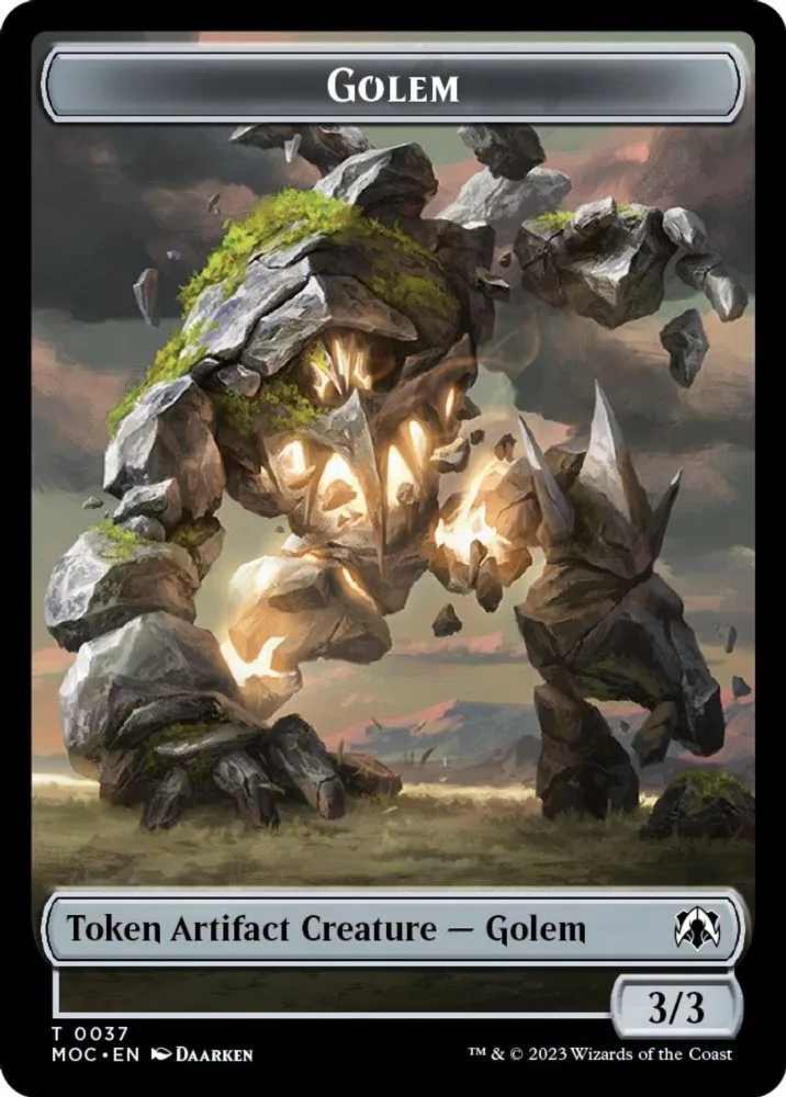 Golem // Clue Double-sided Token