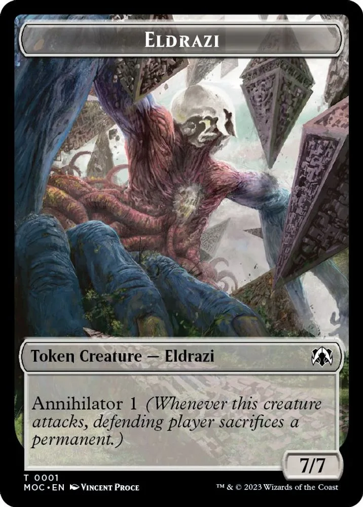 Eldrazi // Angel Double-sided Token