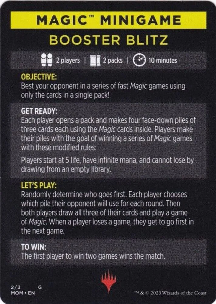 Magic Minigame: Booster Blitz (Magic Minigame: Booster Blitz)