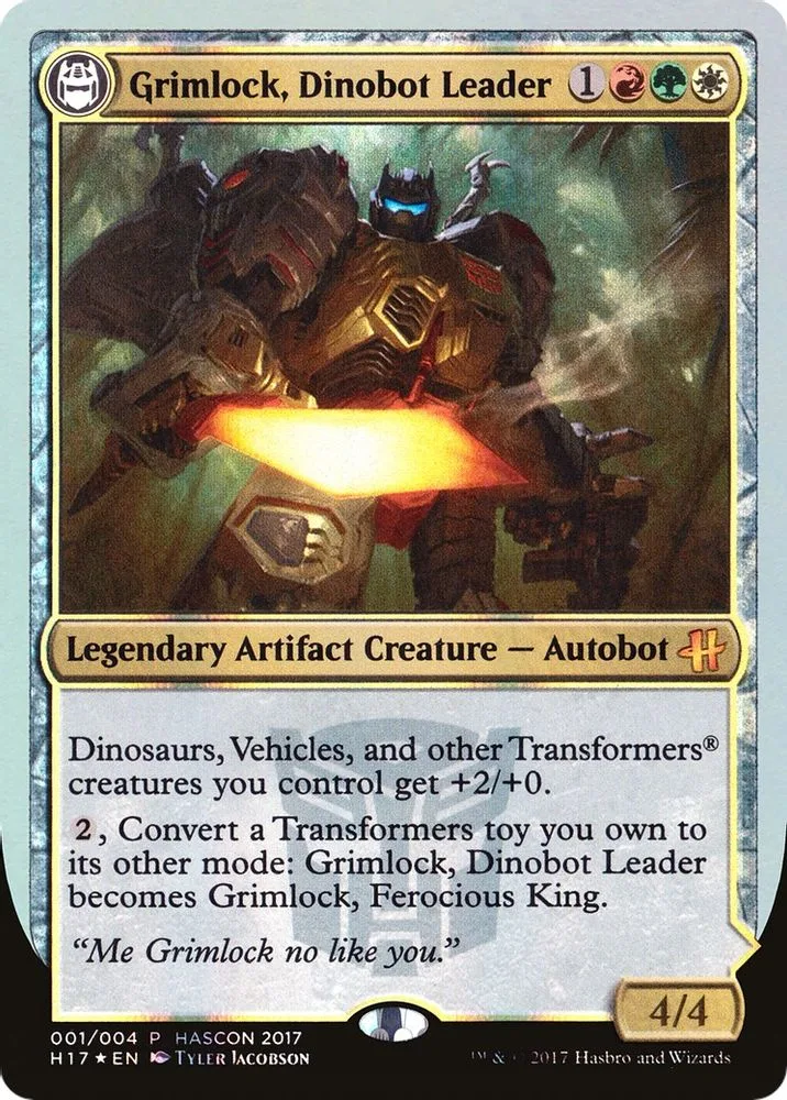 Grimlock, Dinobot Leader // Grimlock, Ferocious King (Grimlock, Dinobot Leader // Grimlock, Ferocious King)