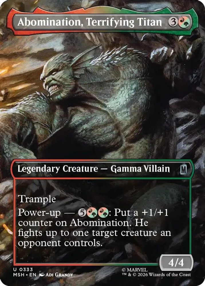 Abomination, Terrifying Titan (Borderless)