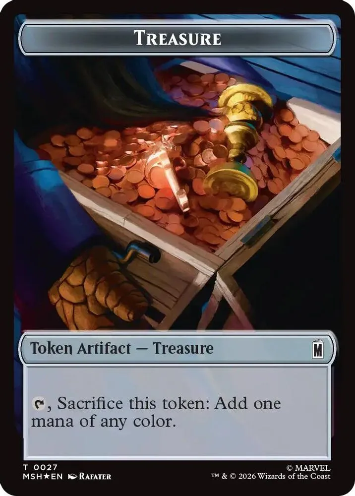 Treasure // Bird (0021) Double-Sided Token (Surge Foil)