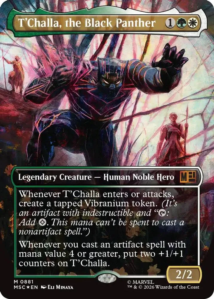 T'Challa, the Black Panther (Borderless · Surge Foil)