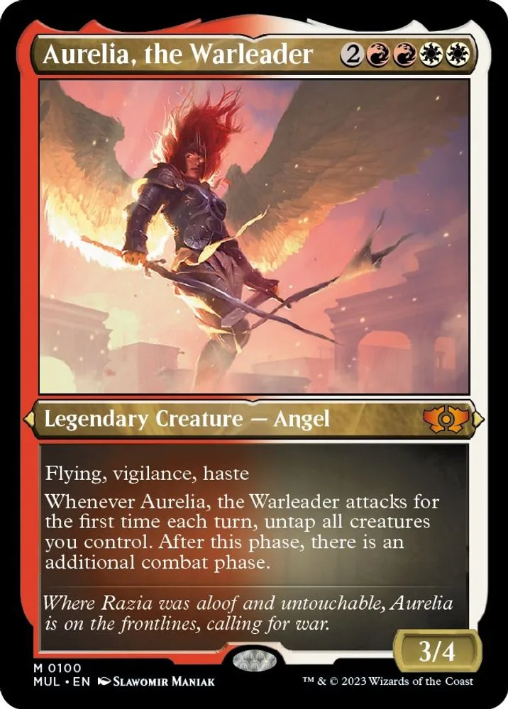 Aurelia, the Warleader (Foil Etched)