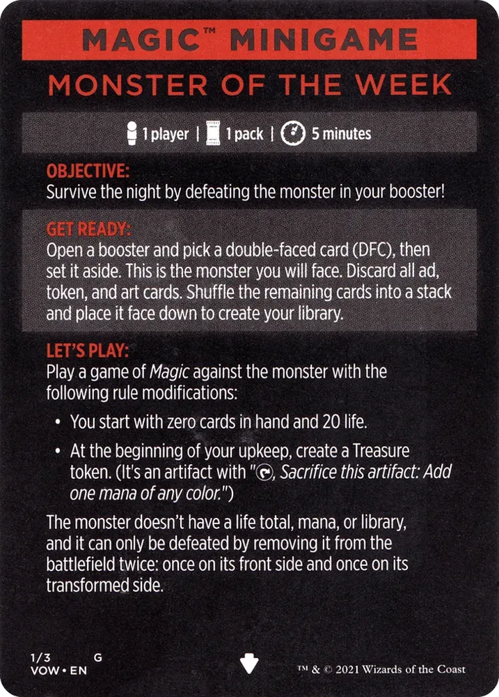 Monster of the Week // Monster of the Week (cont'd)