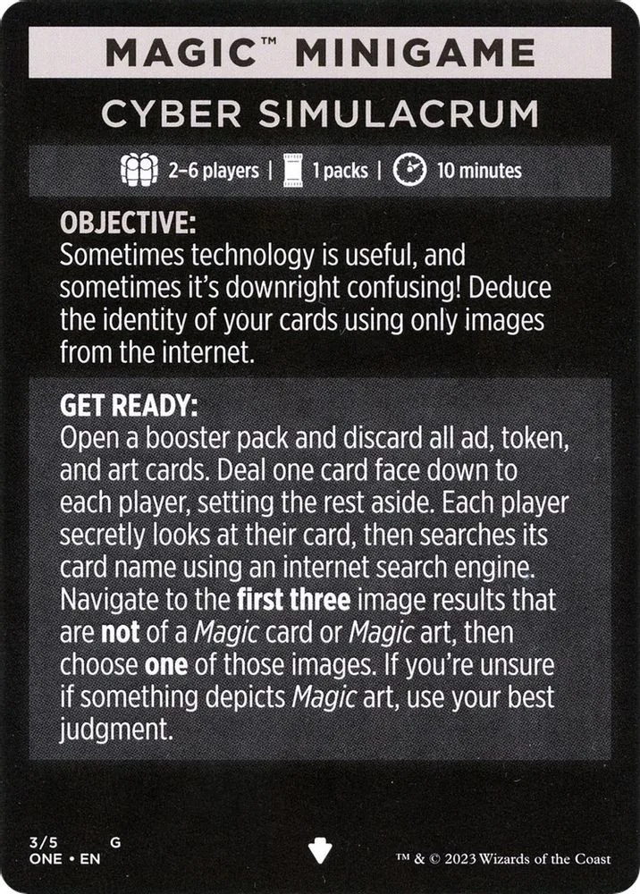 Magic Minigame: Cyber Simulacrum (Magic Minigame: Cyber Simulacrum)