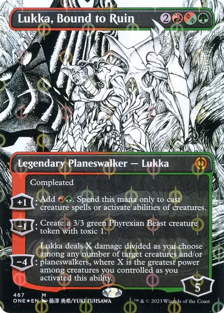 Lukka, Bound to Ruin (Borderless) (Step-And-Compleat Foil)