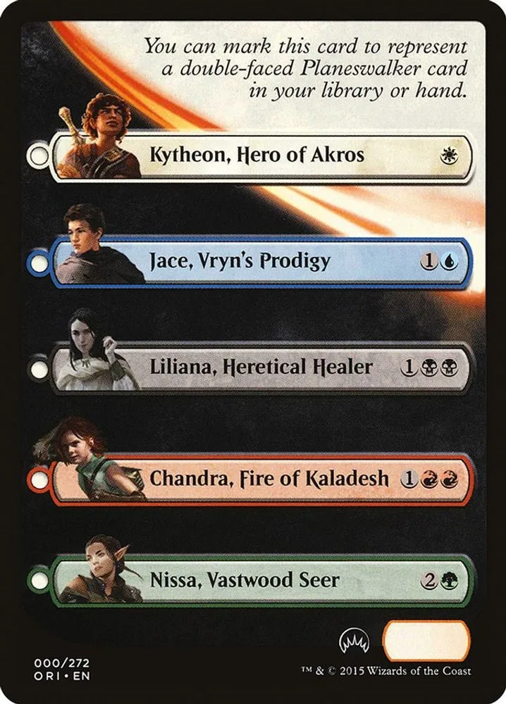 Checklist Card - Magic Origins (Planeswalker)