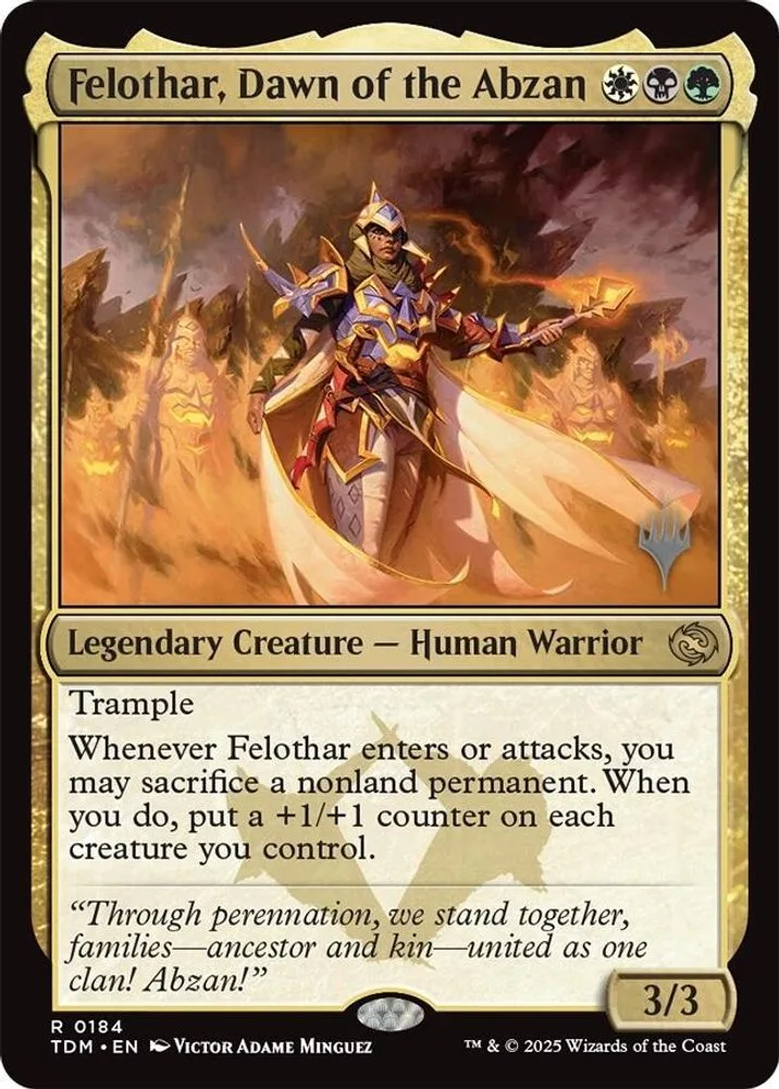 Felothar, Dawn of the Abzan
