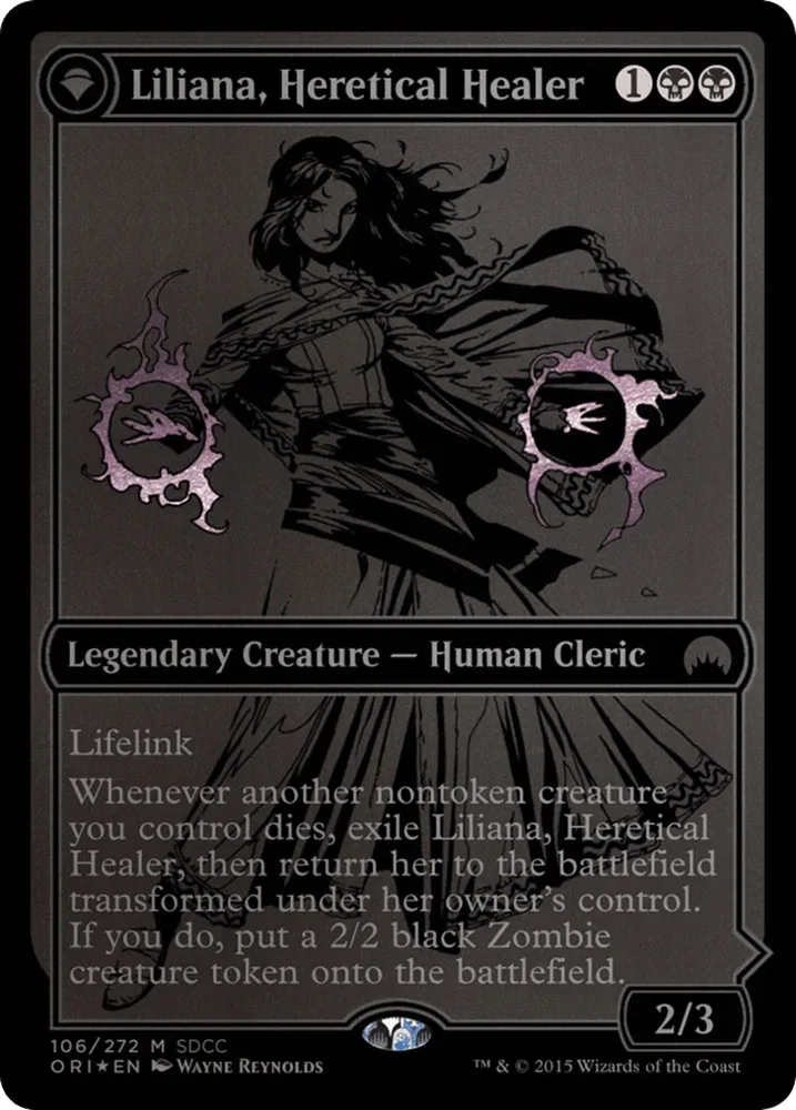 Liliana, Heretical Healer // Liliana, Defiant Necromancer