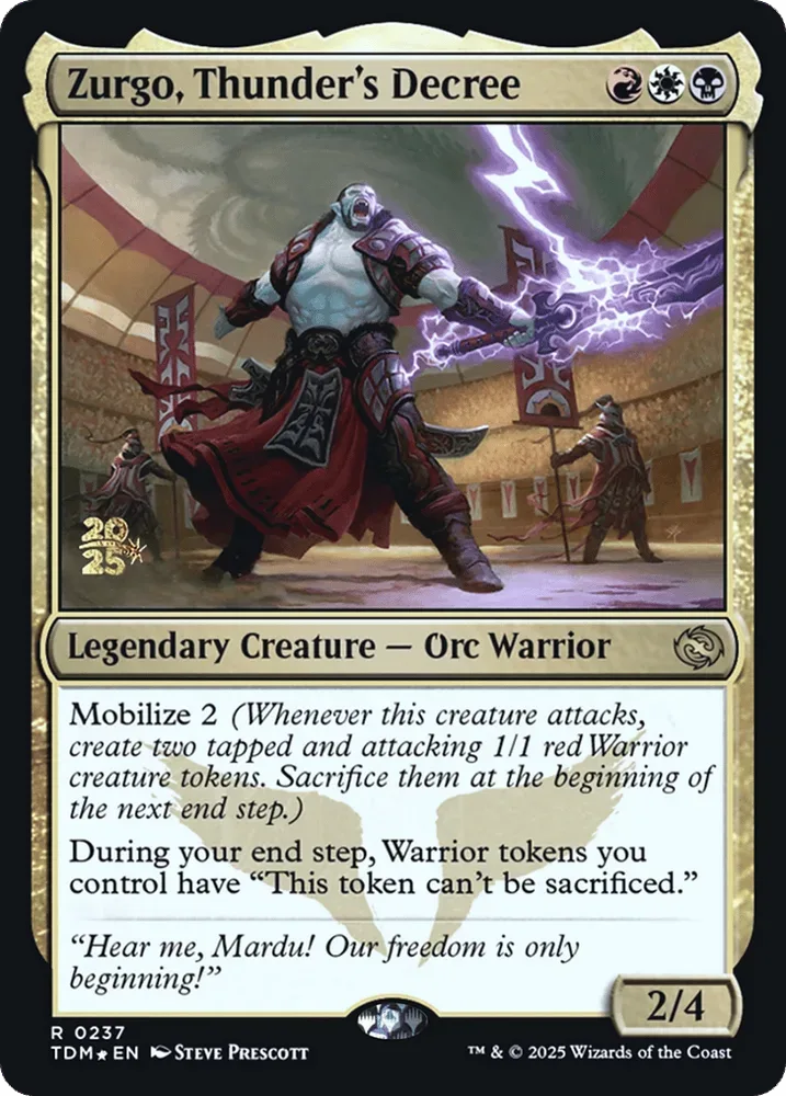 Zurgo, Thunder's Decree